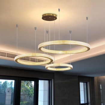 Đèn LED vòng trang trí nội thất phòng khách độc đáo DL 002