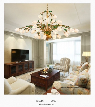 Đèn chùm hoa nhập khẩu trang trí nội thất ấn tượng DC 011