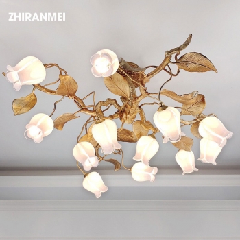 Đèn chùm trang trí nội thất nghệ thuật nhập khẩu DC 017