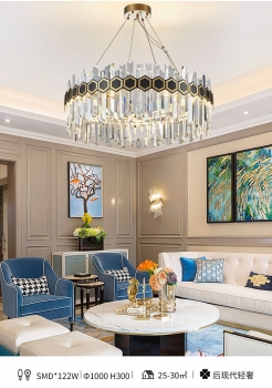 Đèn chùm pha lê nhập khẩu trang trí nội thất biệt thự DC 055