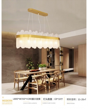 Đèn chùm pha lê trang trí nội thất phòng khách DC 077