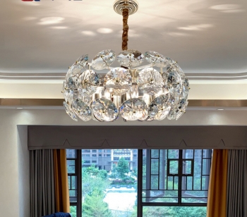 Đèn chùm pha lê nhập khẩu trang trí nội thất chung cư DC 079